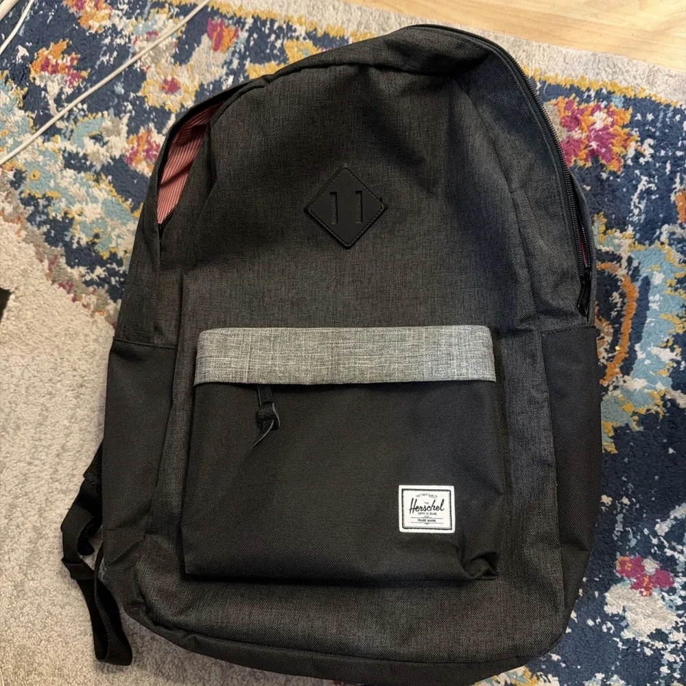 Black And Gray Herschel Backpack!